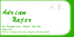 adrian majer business card
