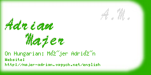adrian majer business card